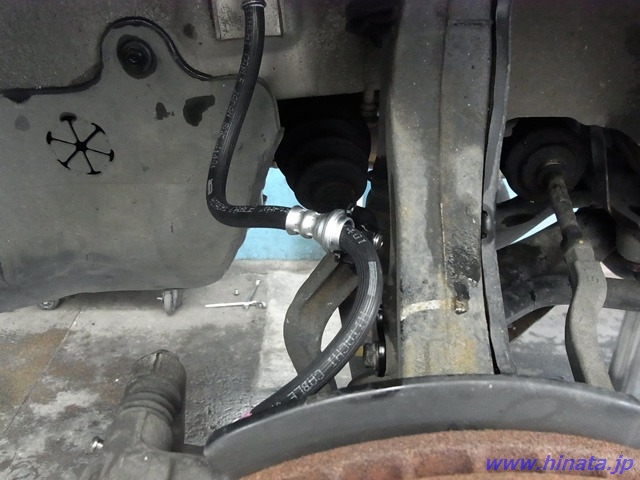 ブレーキホース交換後