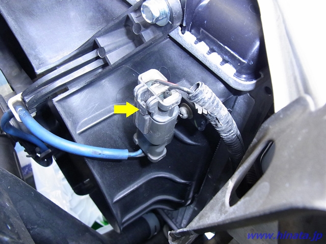 電動ファンのハーネス切り離し