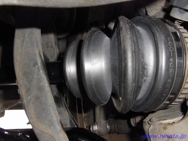 新品のドライブシャフトブーツ、アウター側