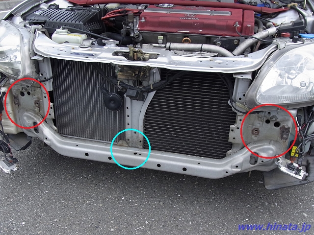 バンパービームも脱着