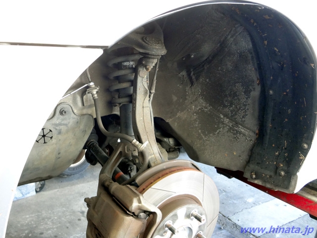 フロントホイールハウス部