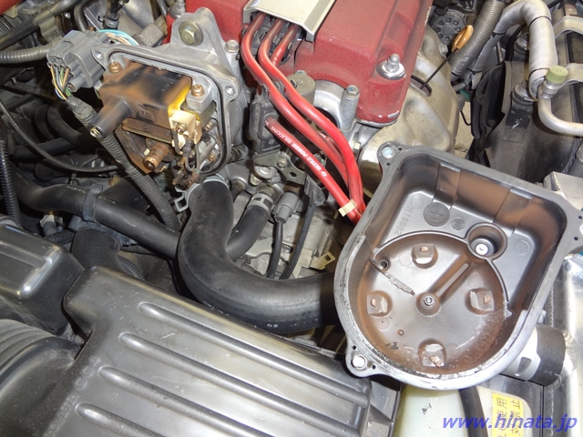 損傷を受けたデスビ