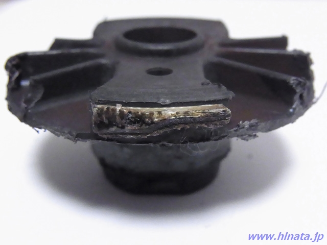 曲がったデスビローターの電極その1