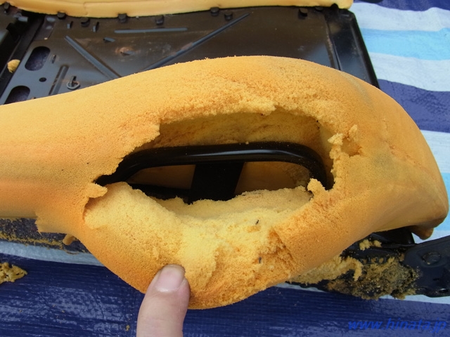 シートバックのサイドサポート