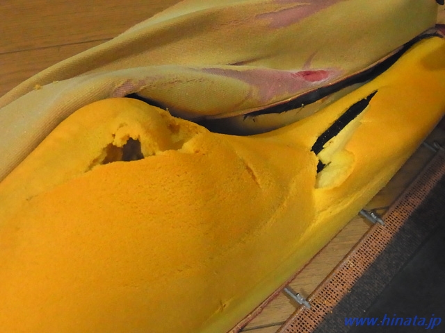 座面部分のサイドサポート