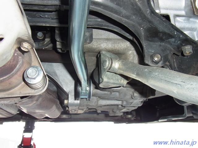 エクステンションロッドをミッションに装着