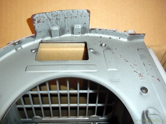 内部シャーシの錆び