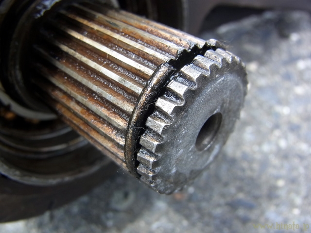 ハーフシャフトのセットリング