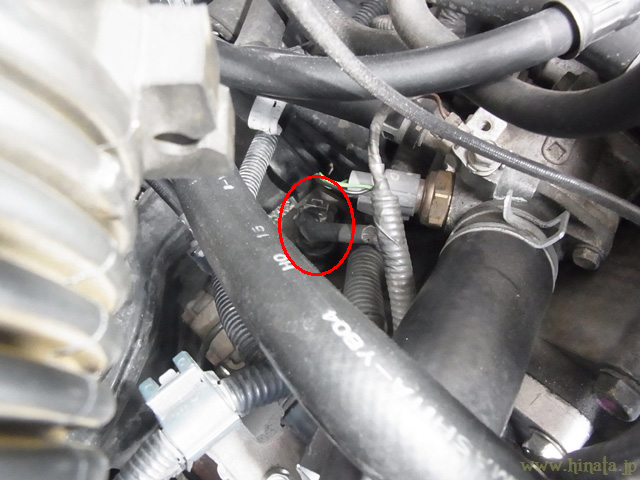 スピードセンサーの位置