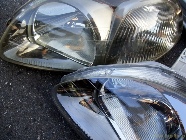 ヘッドライトの新旧比較