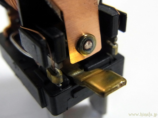 パワーリレーの接点チェック