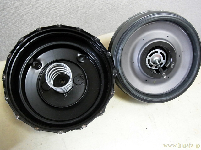 プッシュロッド側を分離する