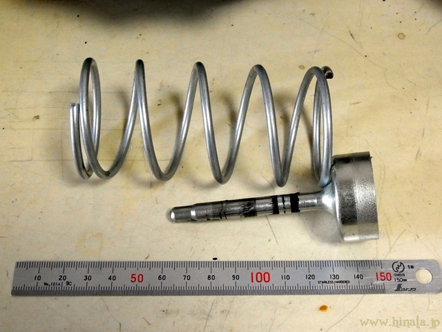 リターンスプリングとプッシュロッド