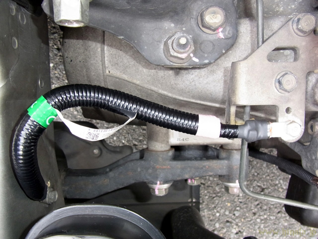 装着したところ