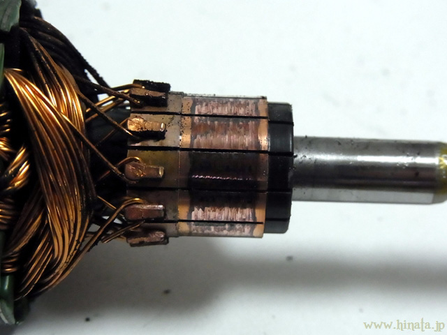 コミュテーターも異常なし