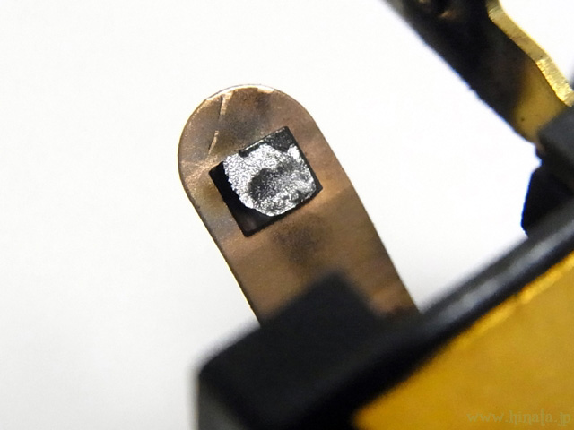 可動接点の様子