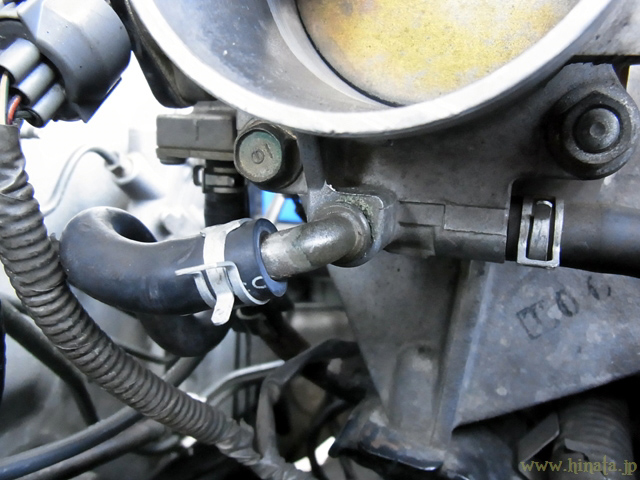 元に戻ったホースAはインレットホースで代用