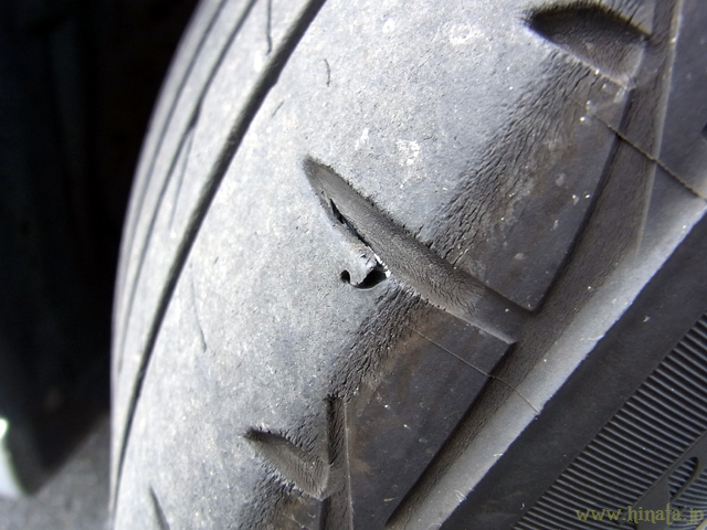 トレッド面の損傷