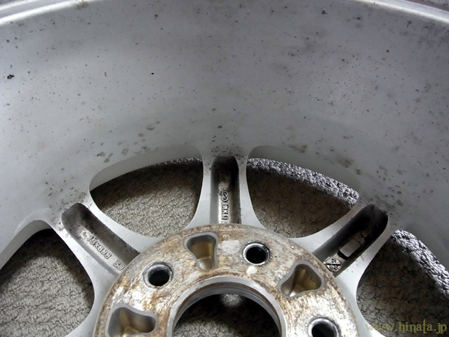 ホイール内側の状況