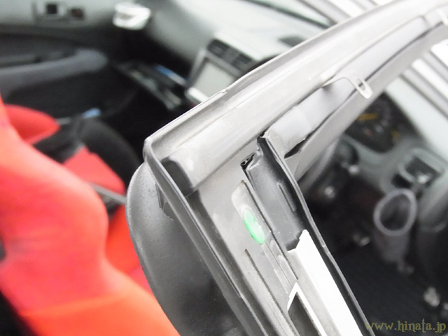 ドア車外側の分解