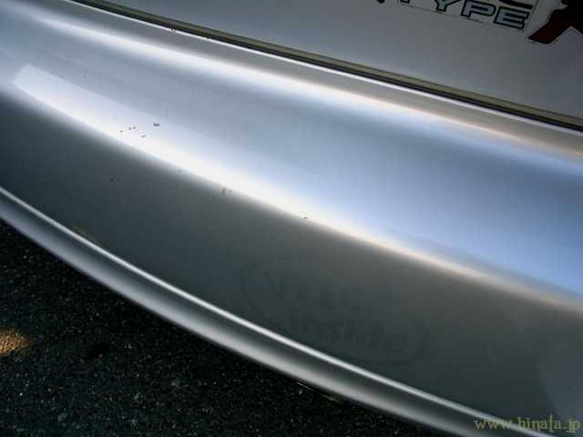 色褪せでステッカーの痕跡が