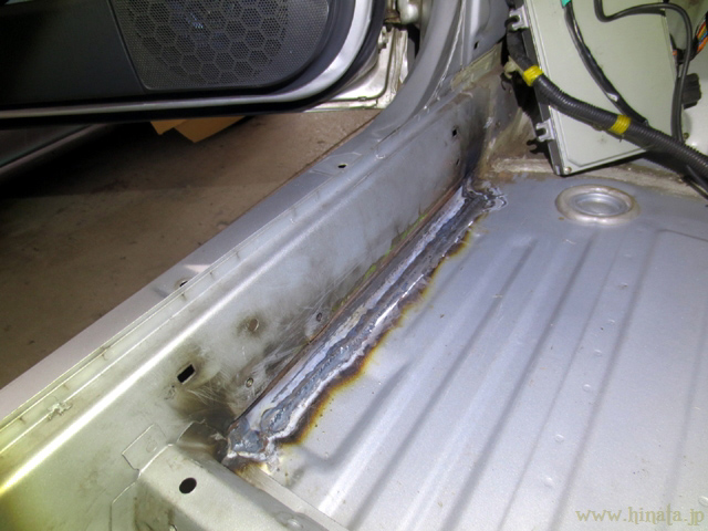 溶接された鋼板