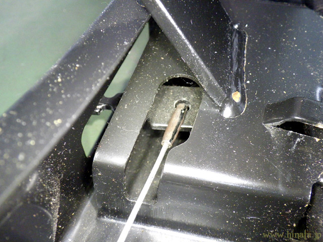 レバー側は未施工