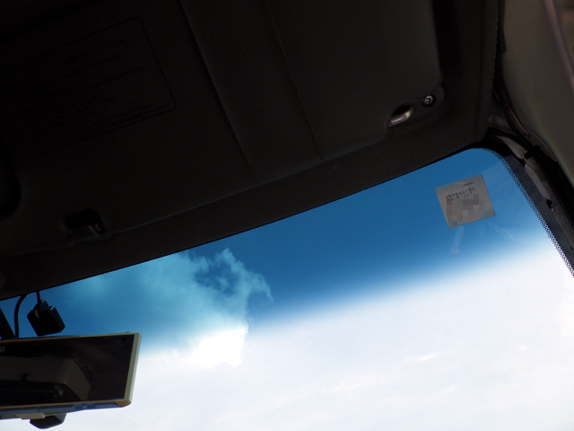 車内側からのトップシェード