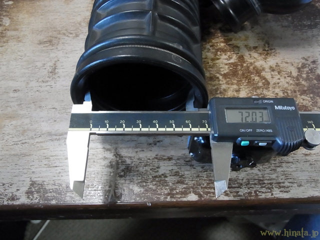 EK9用エアフロチューブ開口部その1