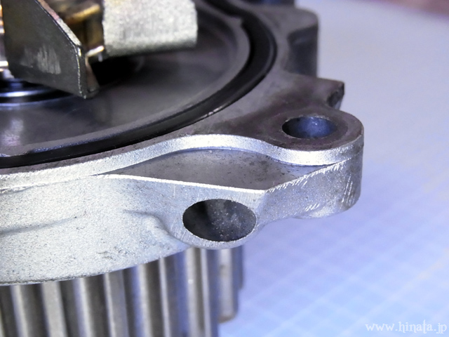 ブリードホールからの漏れは無し