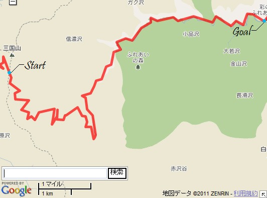 GPSロガーの走行履歴