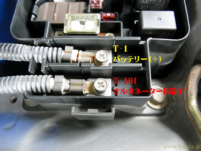 各端子の接続先