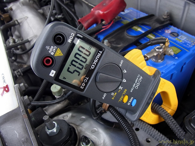 0.5Aで殆ど充電されていない