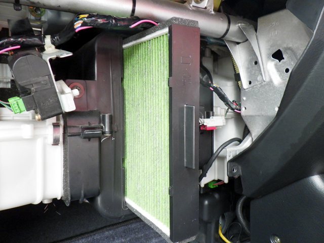 フィルターを出しているところ