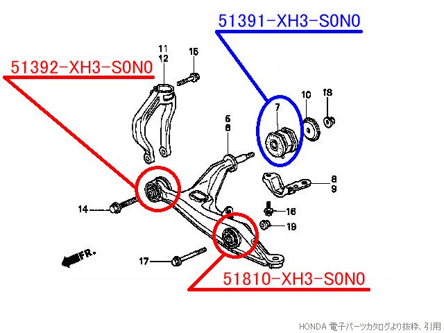 B-27-10 フロントスタビライザー/フロントロアーアーム