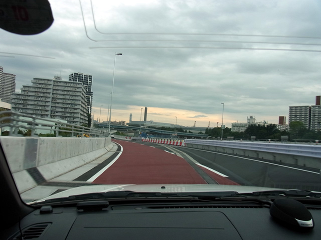 首都高1号羽田線迂回路接続部