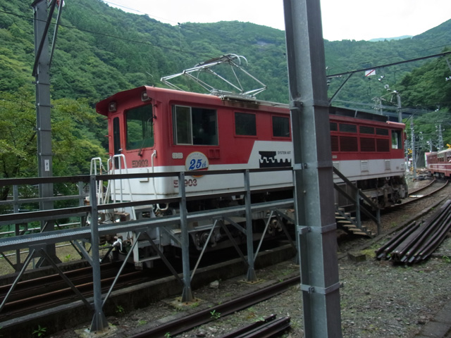 アプトいちしろ駅付近