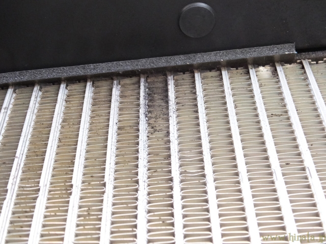 黒いカビ汚れ発見