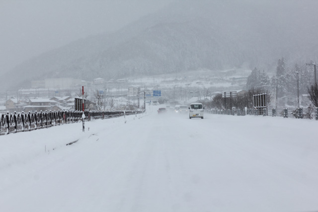 志賀高原へ至る道路