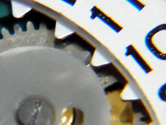 午前0時前のカレンダーレバーの動作テスト