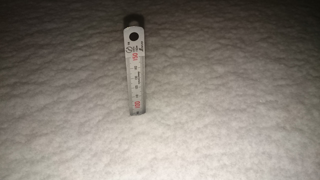 2018年、東京の積雪量