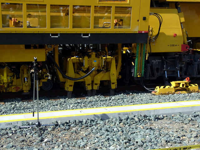 マルタイによる保線作業の実演