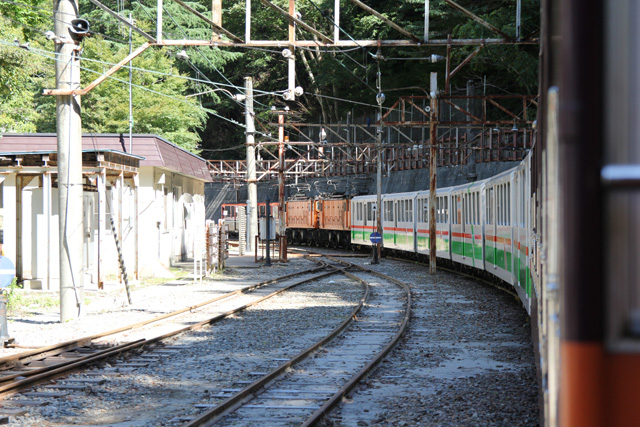 宇奈月駅方面の上り列車