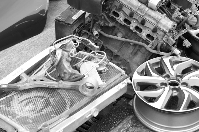 エンジンも廃棄される