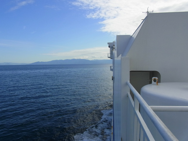 土肥港を目指す