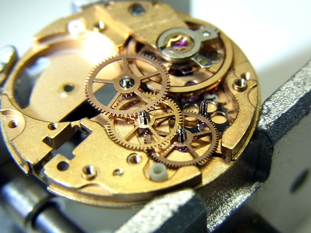 Cal.625の5本スポークの歯車