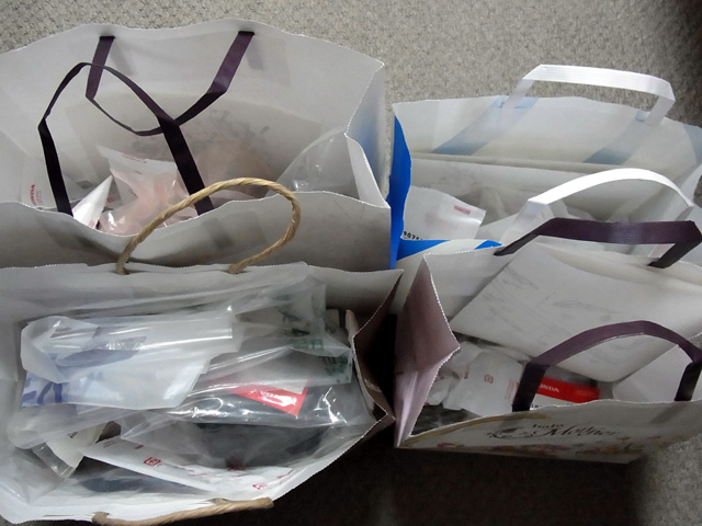 部品の仕分け完了