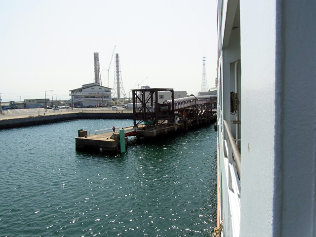 久里浜港到着寸前