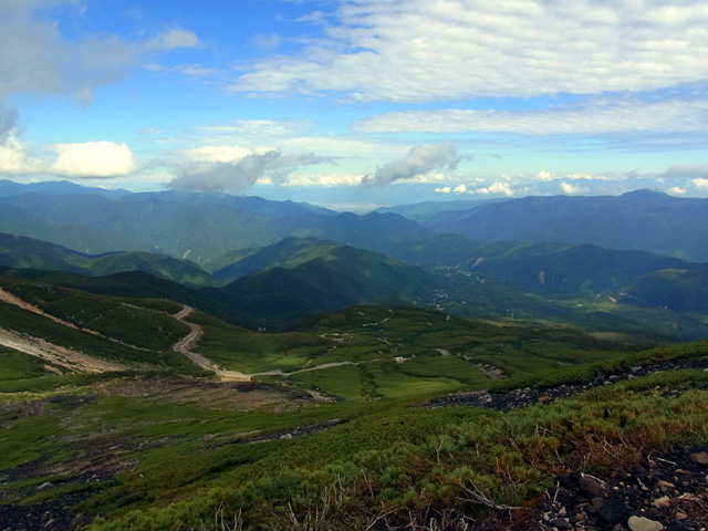 眼下の乗鞍エコーライン