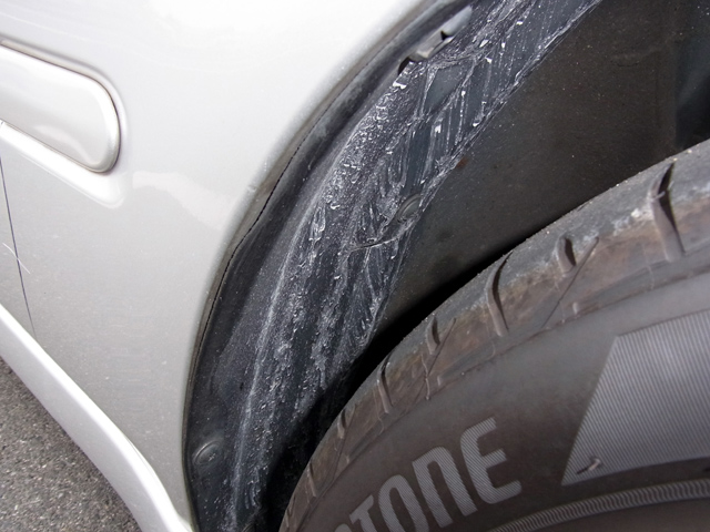 タイヤハウスの塩分(フロント側)